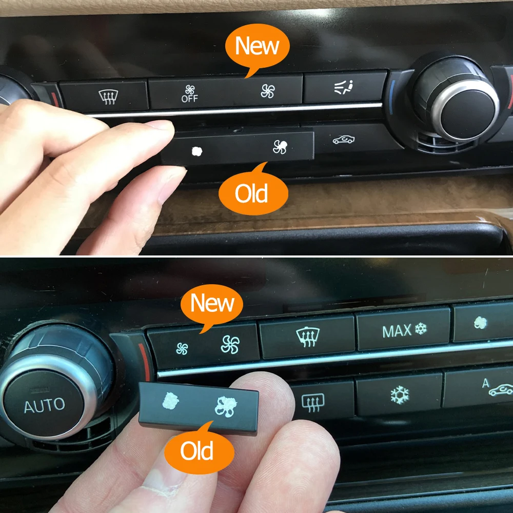 エアコンヒーター気候ファン風量制御 AC ボタンキー BMW 5 6 7 シリーズ F10 F11 F01 F02 F06 F07 F12 F15 F16