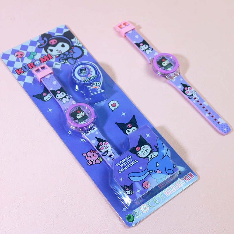 Hello Kitty นาฬิกาผู้หญิง Luminous Sanrio Kuromi นาฬิกาเด็กเด็กของขวัญนาฬิกานาฬิกาข้อมือ Relogio Feminino reloj nina