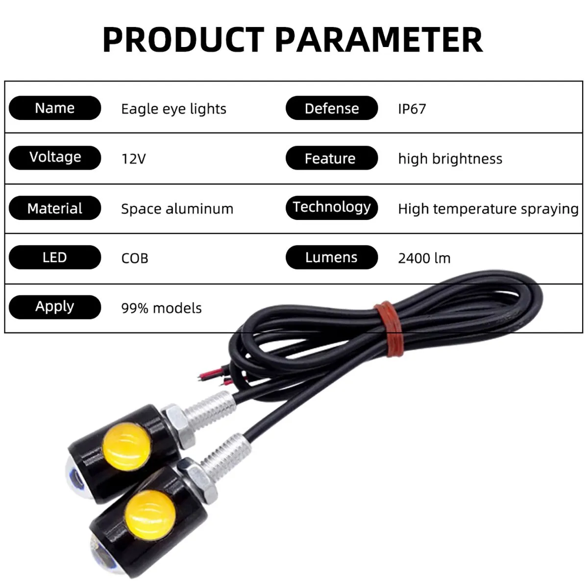 2 個オートバイ LED イーグルアイライトターンシグナルインジケーター超高輝度 Led バイク自動リアテールブレーキランプフォグドライビングライト