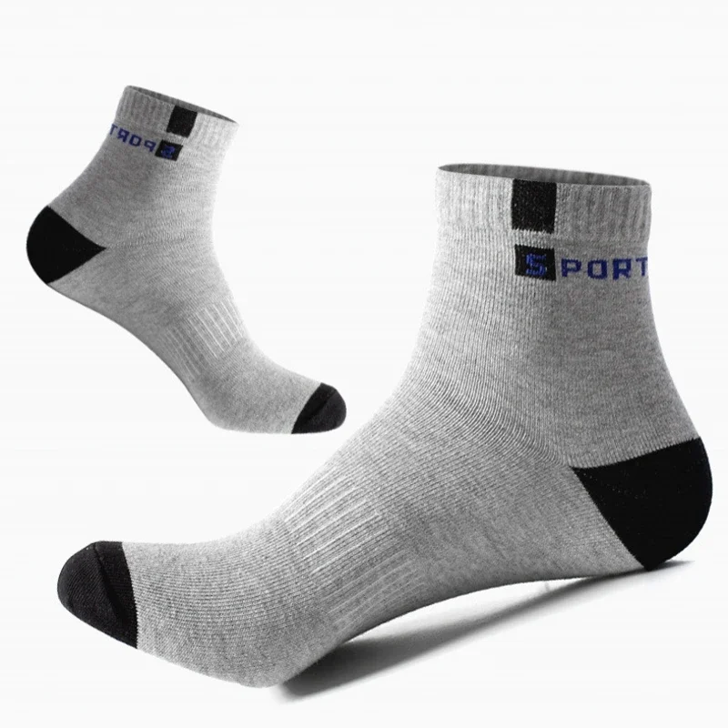 5 pares de calcetines de fibra de bambú Otoño Invierno para hombre, calcetines deportivos de algodón transpirables, calcetines de negocios desodorantes transpirables, talla 38-47