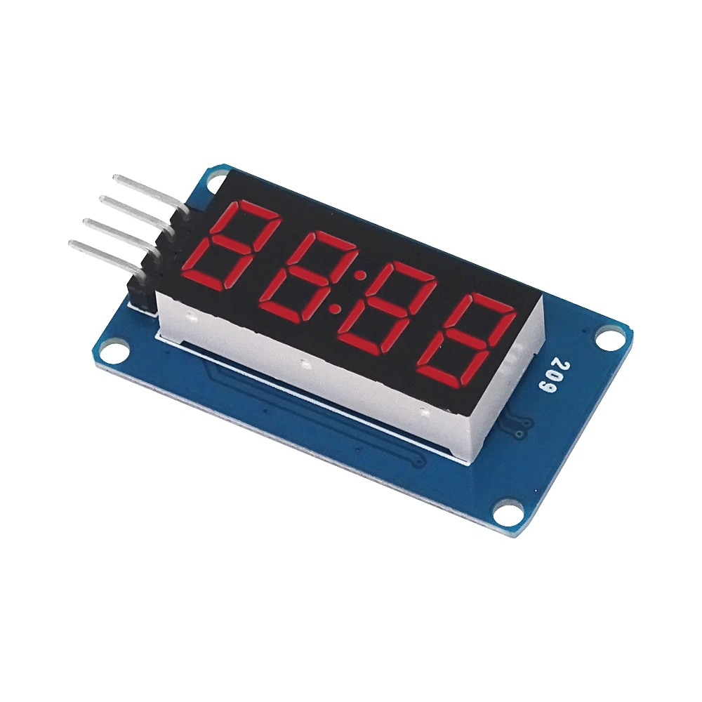 Módulo de pantalla LED TM1637 para Arduino, 7 segmentos, 4 bits, reloj de 0,36 pulgadas, tubo Digital de ánodo rojo, paquete de placa de controlador de cuatro series