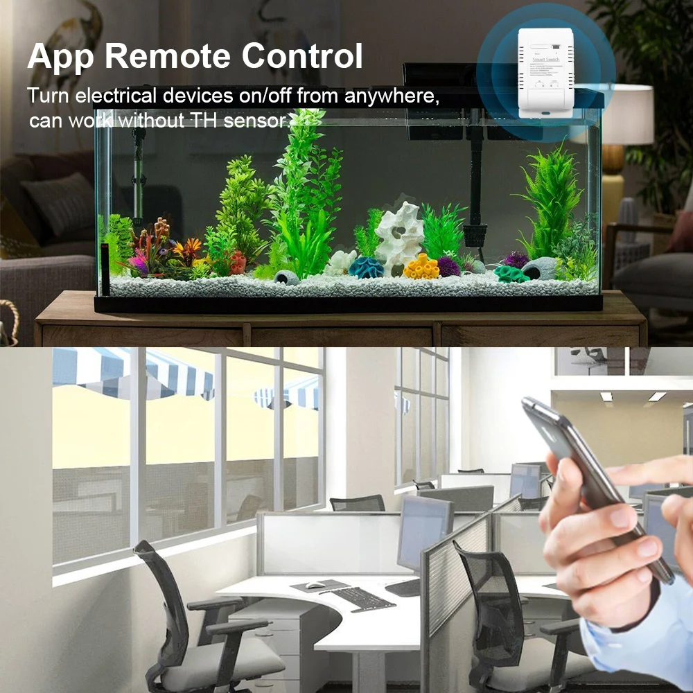 Envío Gratis, Sensor de interruptor de temperatura inteligente Tuya con salida de relé de sonda, Monitor remoto WiFi, funciona con Google Home Alexa