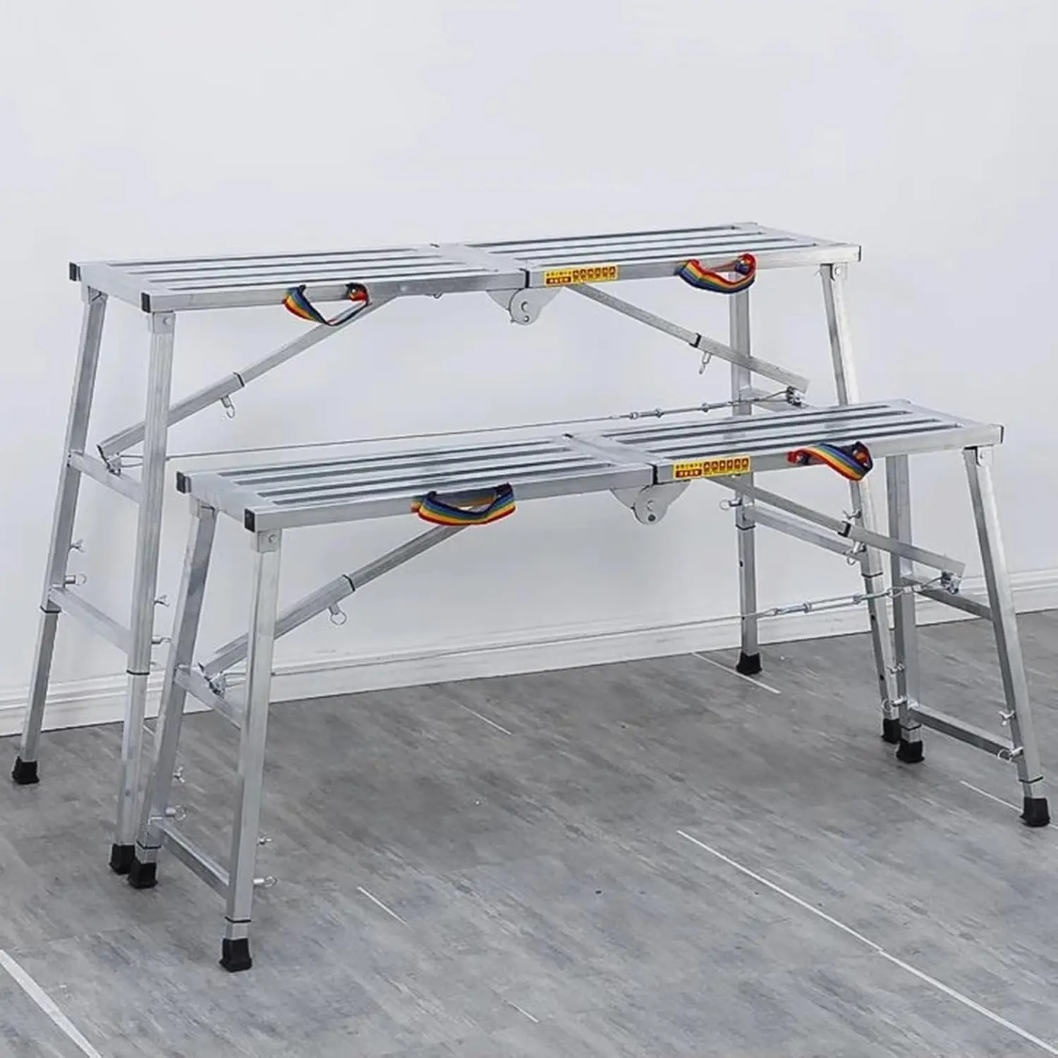 Piattaforma di lavoro pieghevole, scala per ponteggi, piattaforma antiscivolo portatile regolabile in altezza, sgabello per gradini, scaletta, casa la