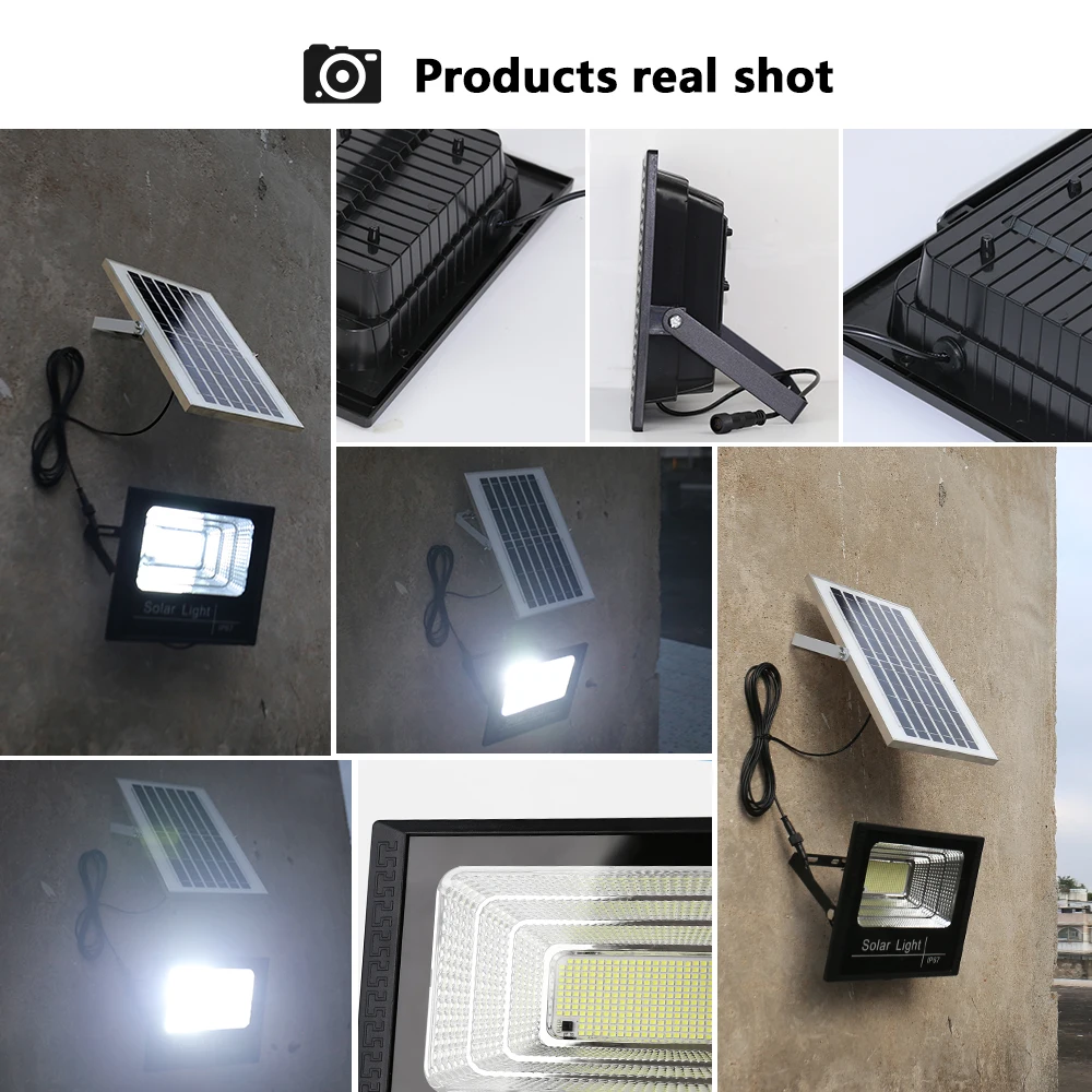 Luce solare a LED per proiettore da giardino esterno Luminoso impermeabile Scale Parete Luce solare Luce dimmerabile/Tempo/Telecomando