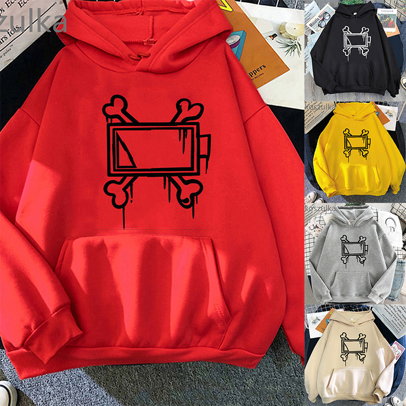 하라주쿠 남성 까마귀 MURDER DRONES 후드 인쇄 긴 소매 캐주얼 봄 가을 운동복 streetwear y2k 의류 남여