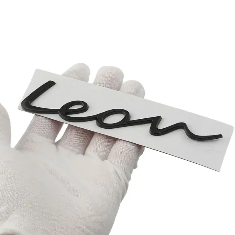 Car 3D Metal Trunk Words Letters Logo Decals Emblem Badge Sticker For Seat Leon MK1 MK2 MK3 MK4 MK5 MK6 FR Styling Accessories