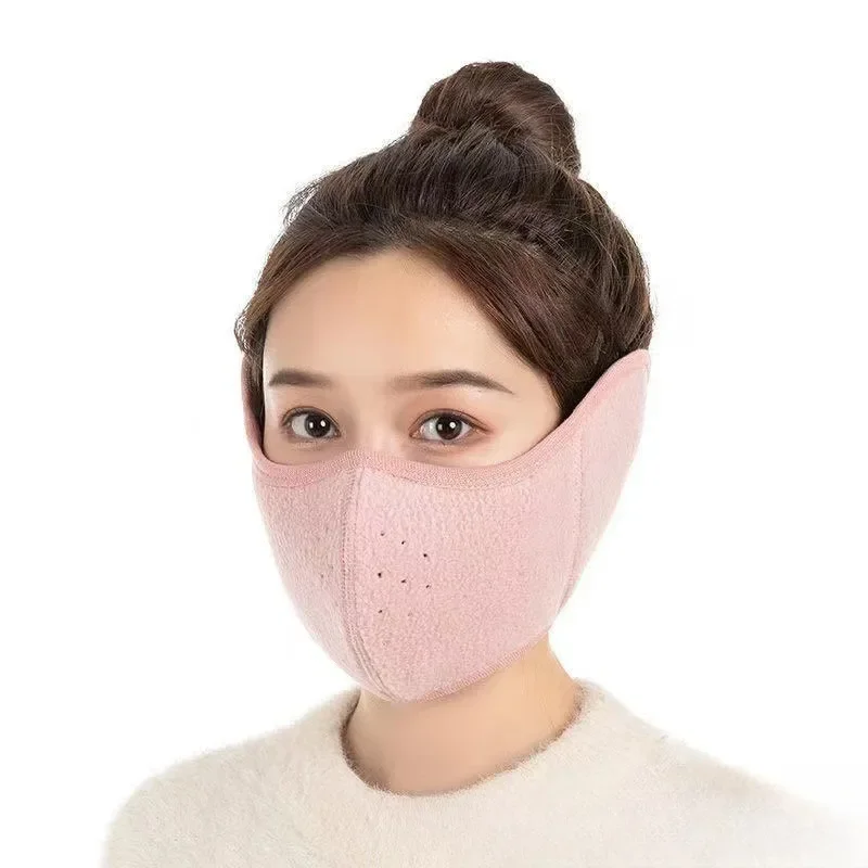 Cache-oreilles d'hiver unisexe, masque à trous respirants, masque thermique résistant au froid, bande enveloppante deux en un, chauffe-oreille, équitation en plein air