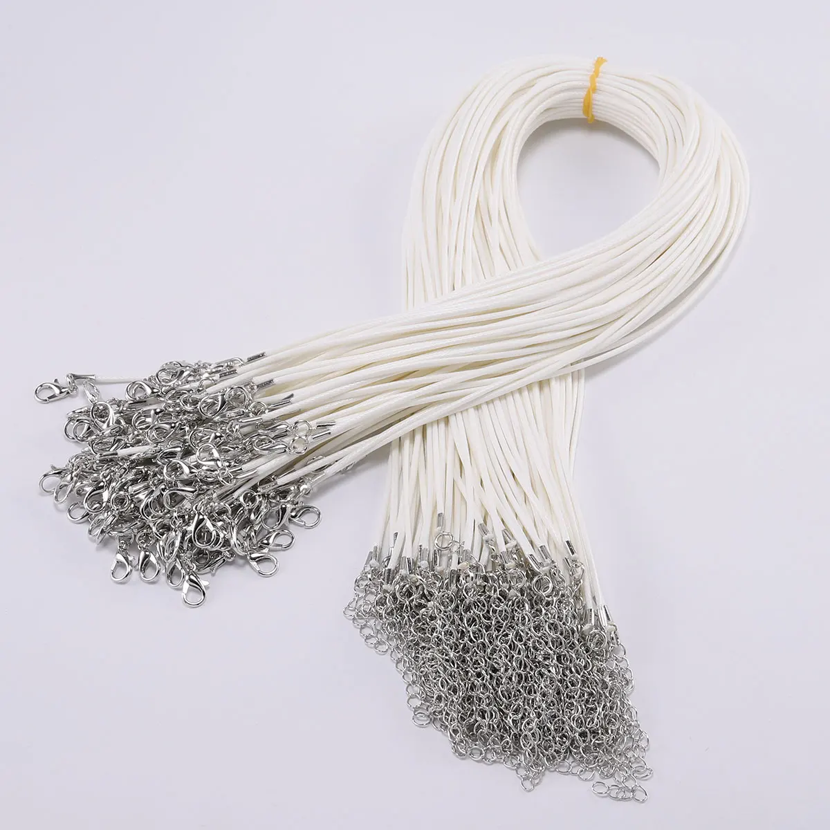 10 ชิ้น/ล็อต Dia 1.5/2 มม. สร้อยคอหนัง Clasp ปรับเชือกถักสําหรับเครื่องประดับ DIY สร้อยคอสร้อยข้อมืออุปกรณ์