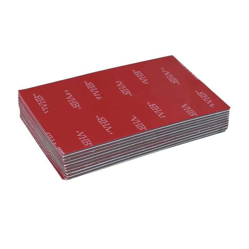 5 /10/15 Gray Tape Rubber Foam Double-sided Adhesive Strong Sticking Surface Red Gray Bottom Office Stationery Tape 84*53*1.15mm