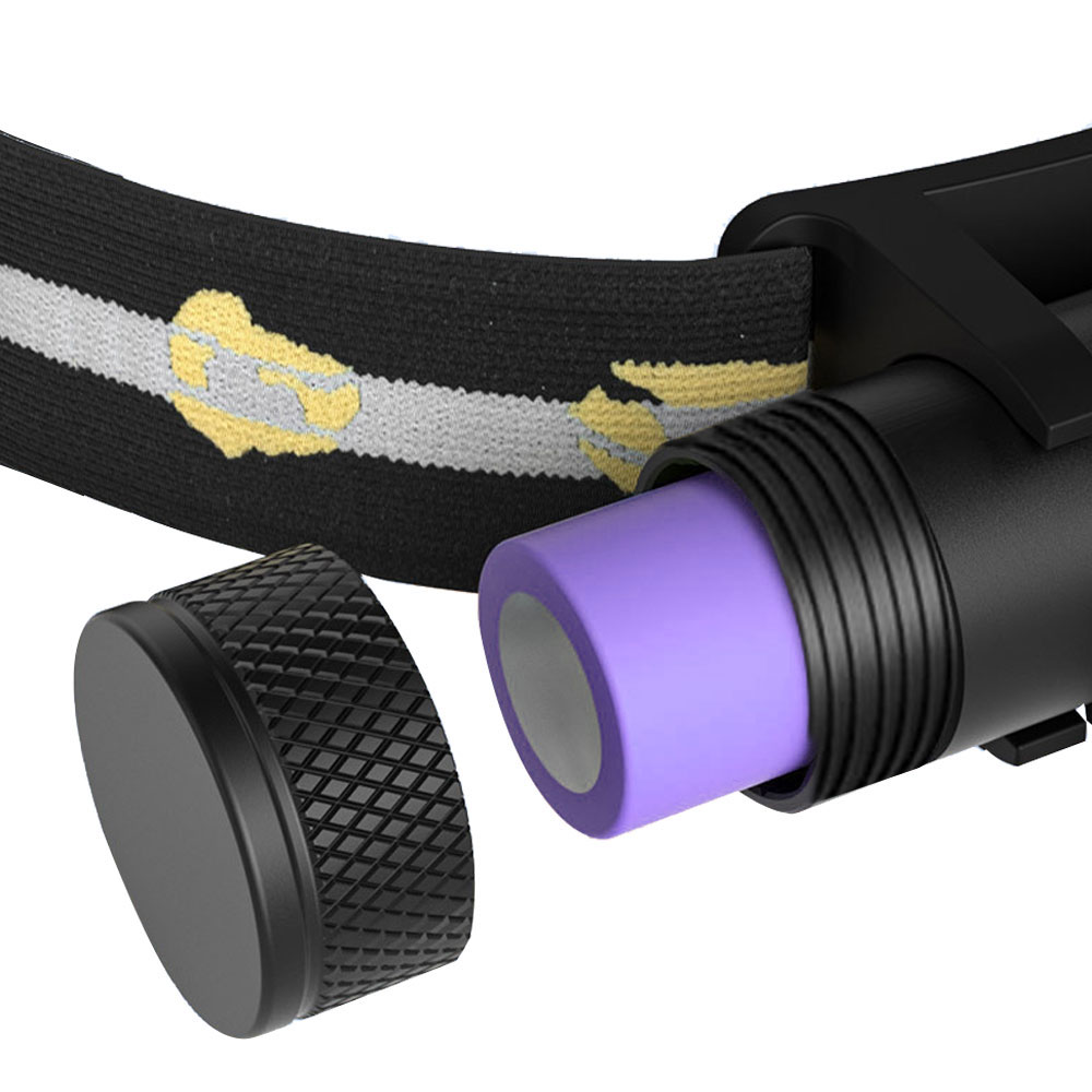 Blanco Azul LED Mini Flash luz nocturna pesca faro de alta potencia 18650 tipo C USB cabeza antorcha captura de peces linterna