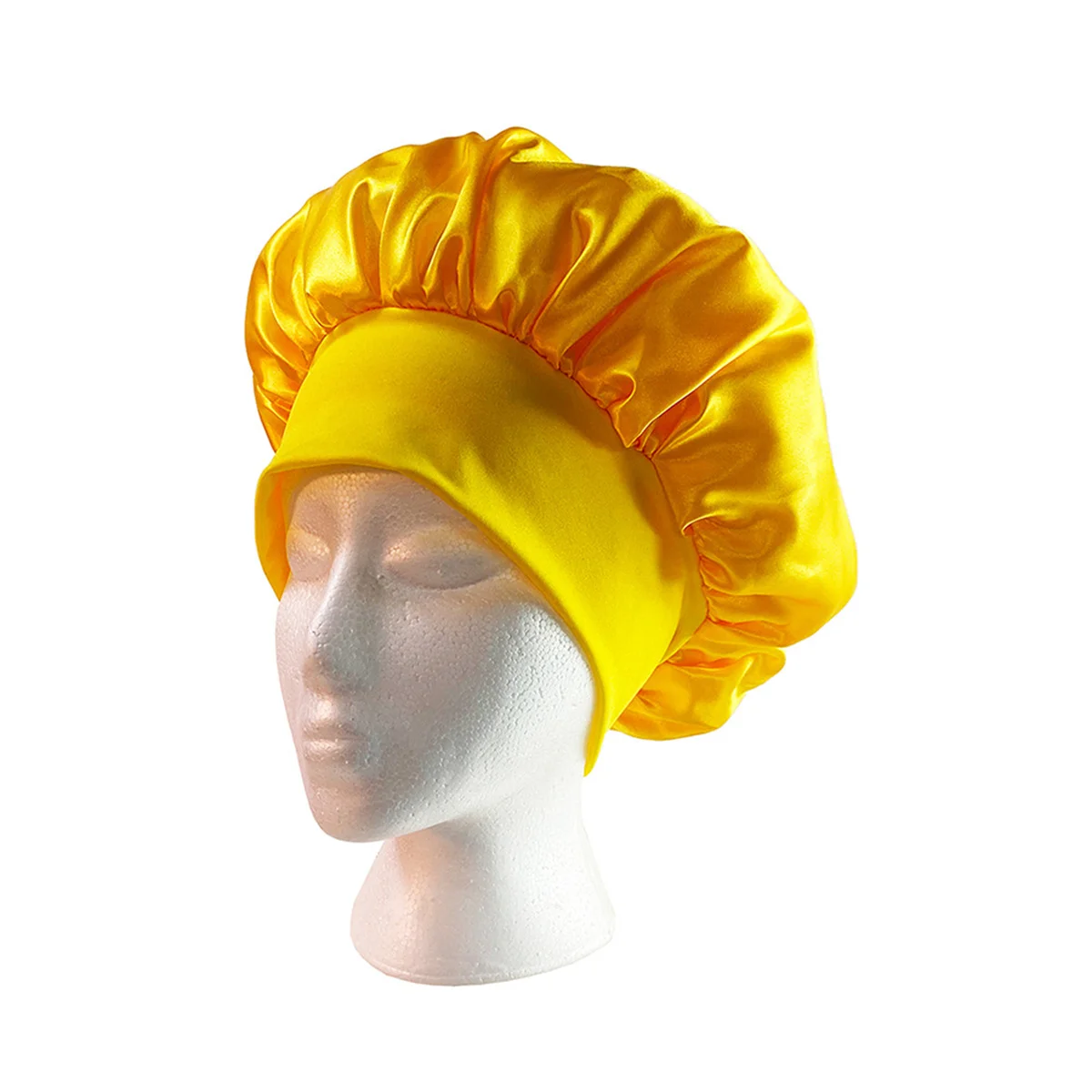 1 touca de dormir sedosa com comprimento opcional para cabelos lisos e cacheados, touca de cabelo extra grande para dreadlocks e tranças, sono de cetim