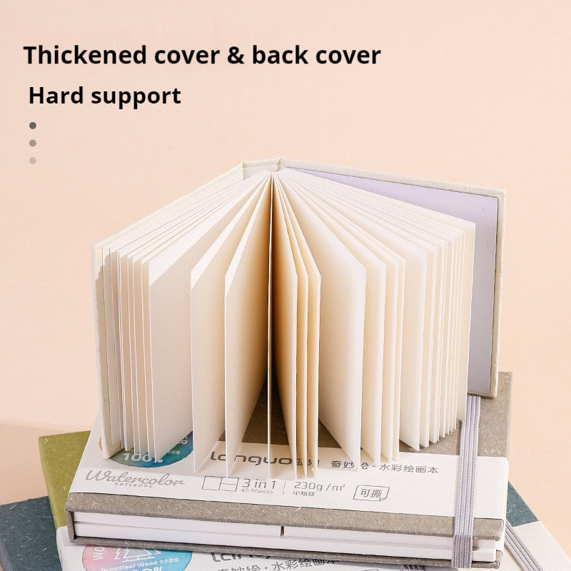 100% хлопок, мини-разрывная акварельная бумага, книга, журнал для рисования, блокнот для рисования, 230 г, художественная студенческая бумага для рисования, альбом для рисования, книга для рисования