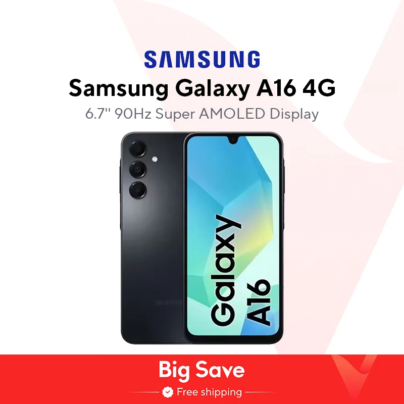 NIEUWE Samsung Galaxy A16 4G Smartphone Android 4GB 128GB MTK 6.7 "90Hz Super AMOLED Display 50MP Camera 5000 mAh Batterij NFC