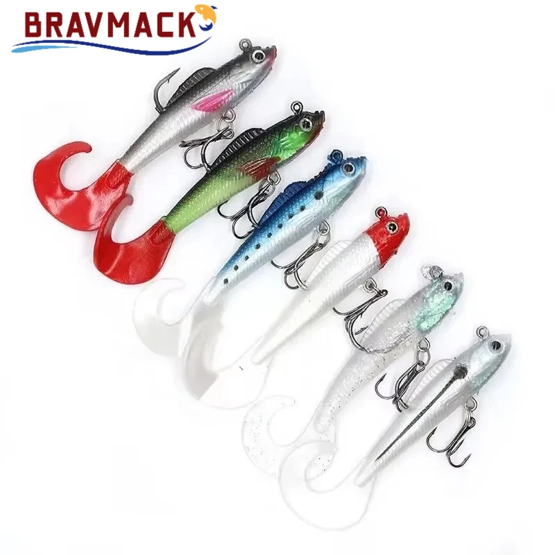 BRAVMACK Kunstaas Zacht Aas Dronchocerus 10cm 9.5g Vistuig Zacht Aas