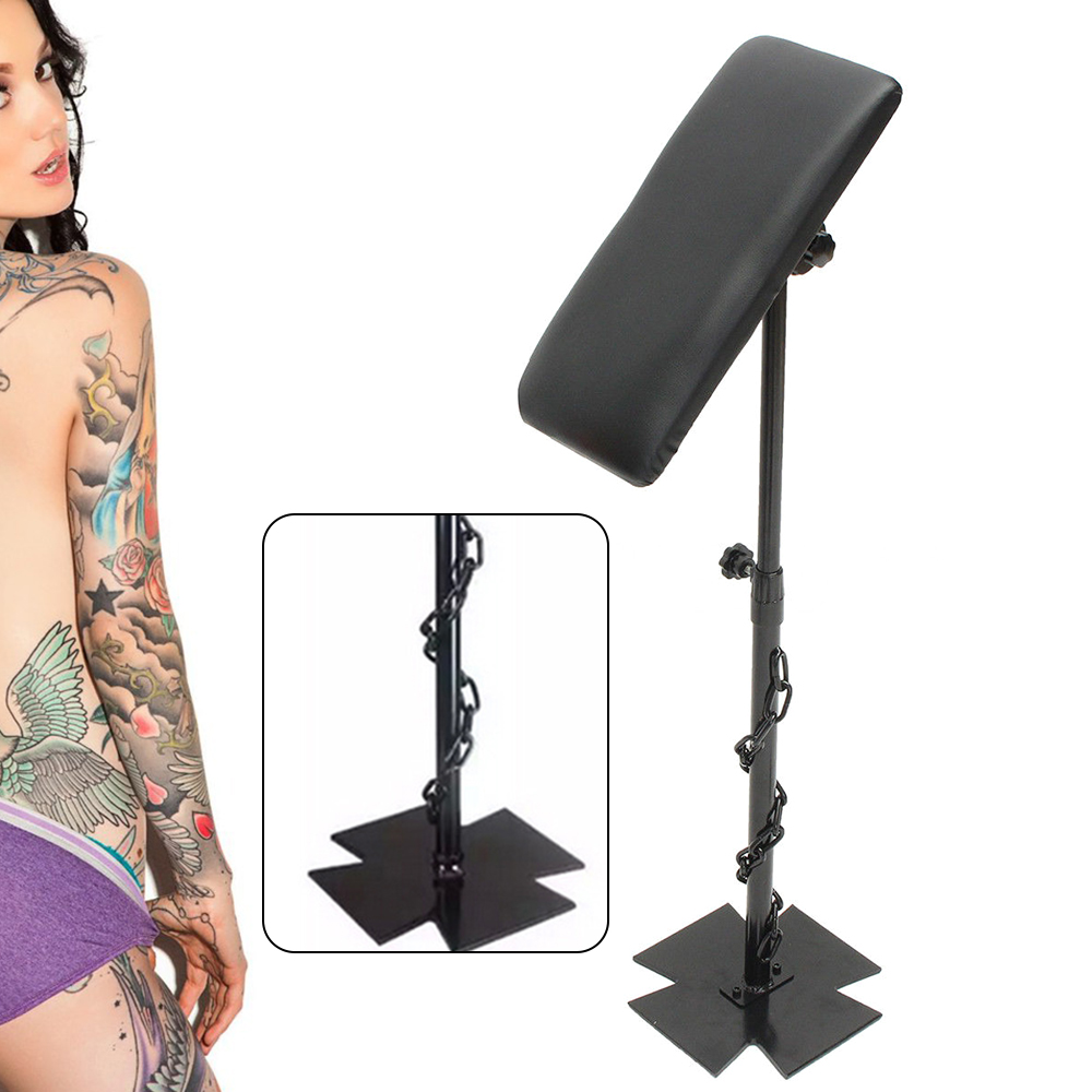 56-88 cm/68-100 cm Altezza Regolabile In Lega di Alluminio Braccio Del Tatuaggio Poggiagambe Stabile Bracciolo Completo Treppiede Del Tatuaggio Supporto Portatile Strumento
