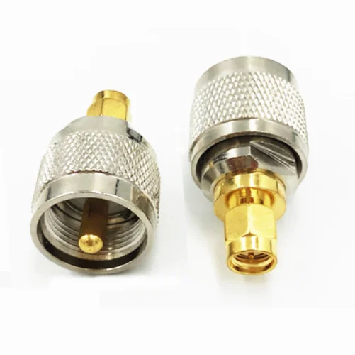1 Uds UHF-SMA adaptador SMA a UHF PL259 SO239 enchufe macho y conector hembra conectores adaptador Coaxial RF