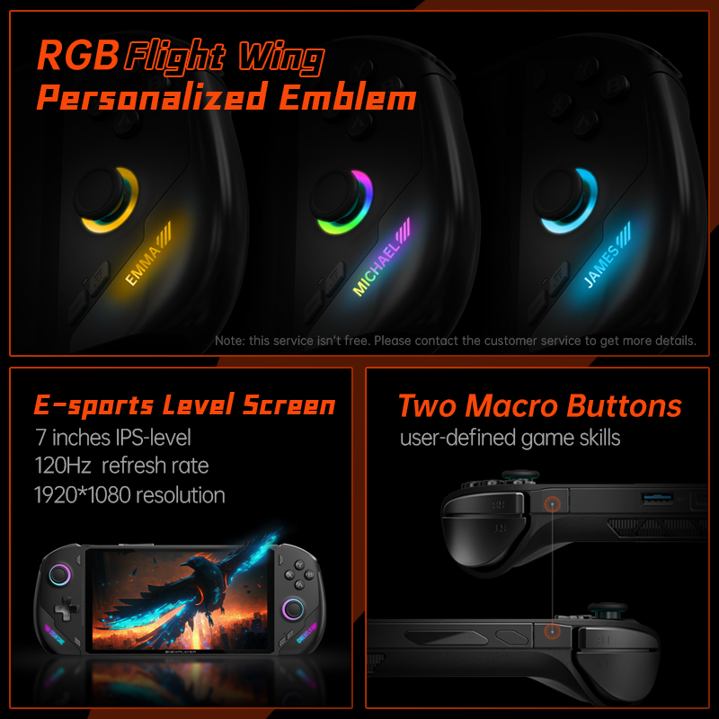 OneXPlayer ONEXFLY AMD 8840U PC Handheld Game Laptop 120Hz IPS 1920*1080 Screen 7" Mini Game Console 3 in 1 Computer Windows 11