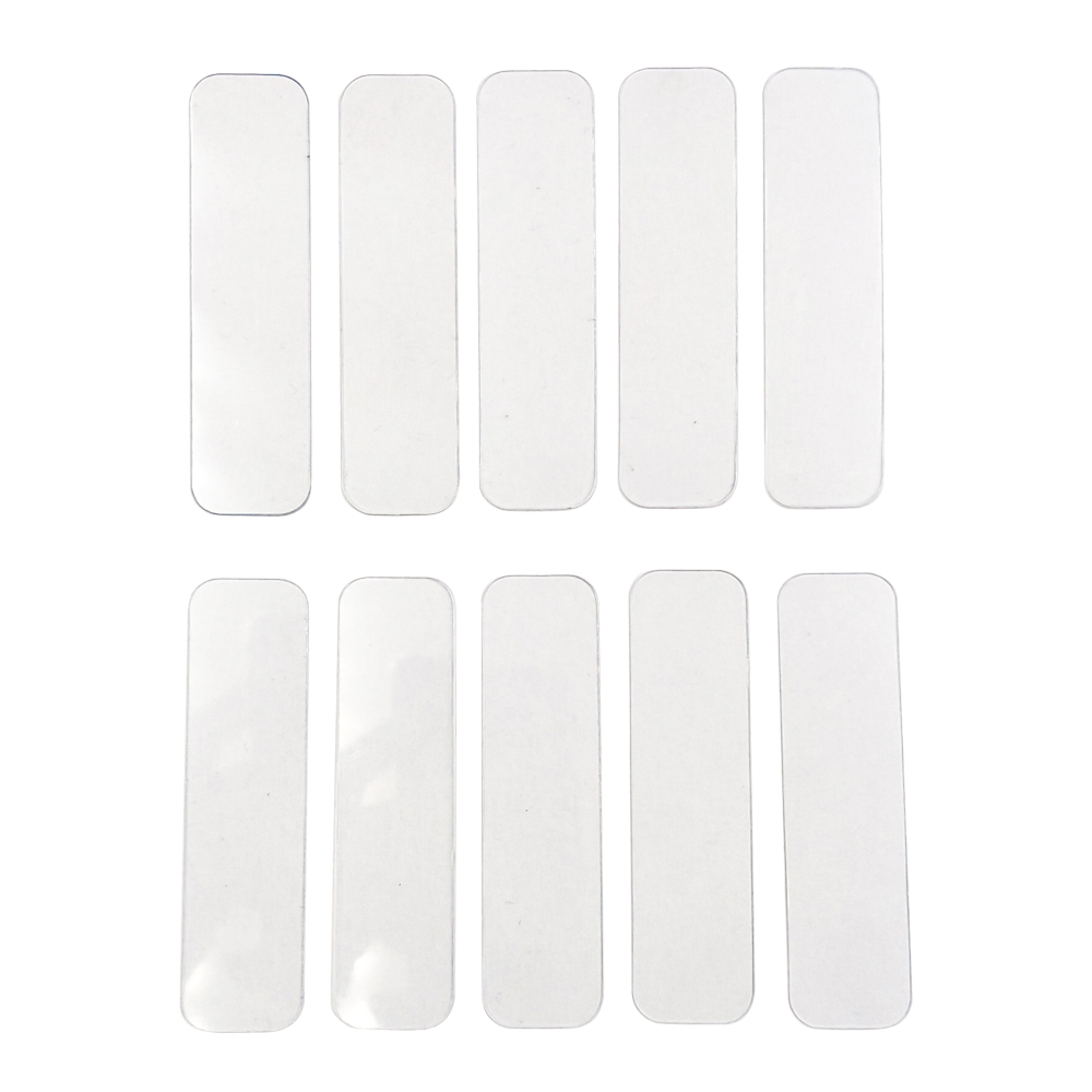 10Pcs Clear Plastic Rectangle Strips for Applying Microblading Anesthesia Cream Plastic Applicator Strips PMU Accessory Supplies
