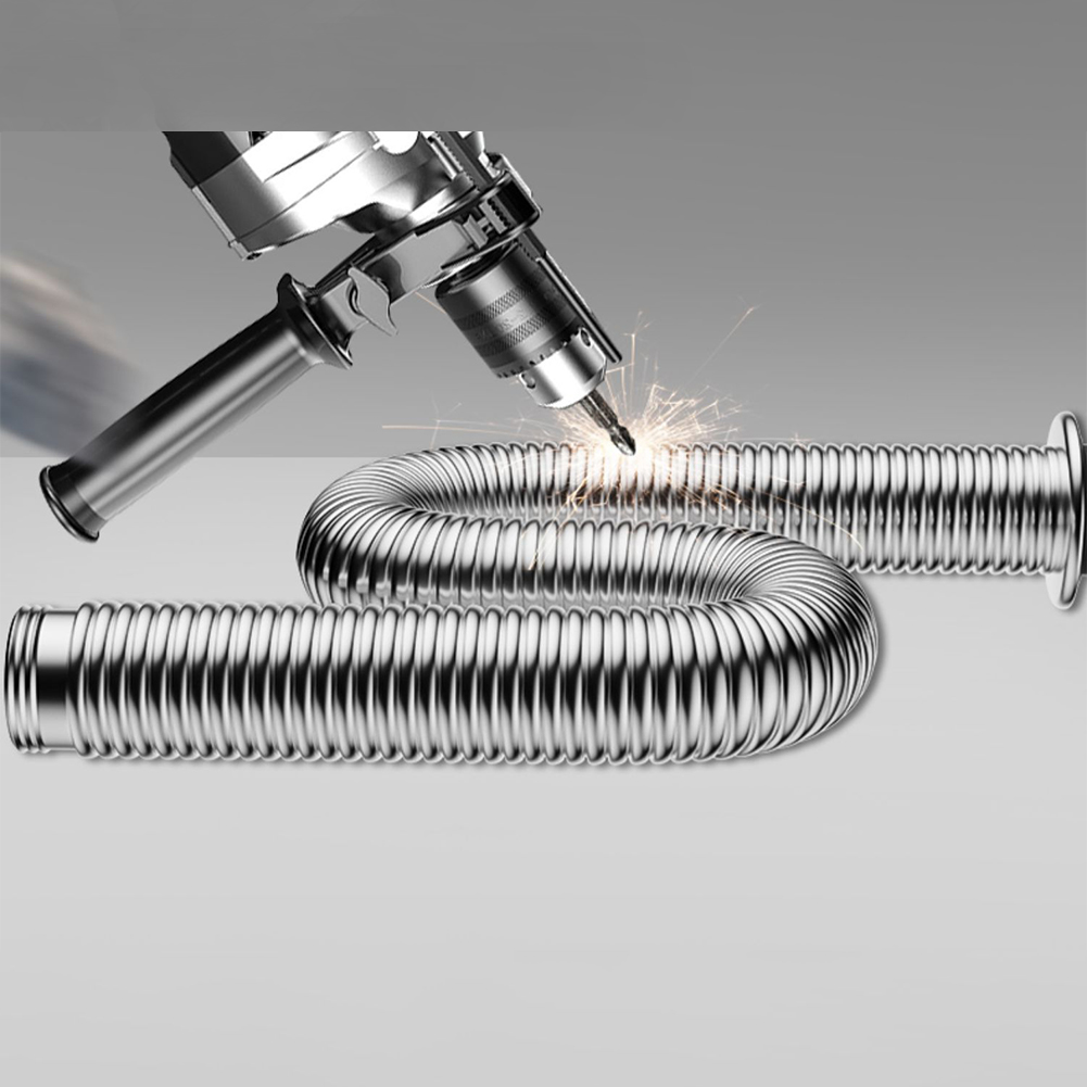 40/60 cm Edelstahl Badezimmer Küche Waschbecken Siphon Abfall Ablauf Flexible Rohr Schlauch Hause Einziehbare Entwässerung Rohr