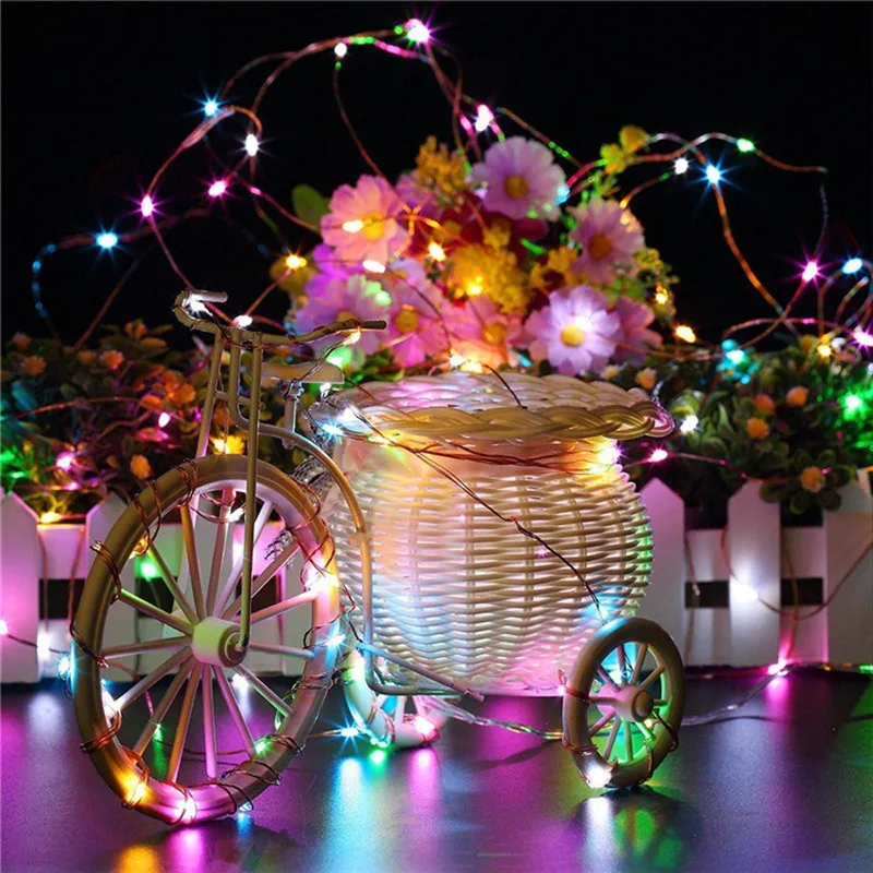 1 パック 100/200 LED ソーラーストリングライト屋外防水 8 モードきらめきフェアリーライトガーデンキャンプウェディングパーティーの装飾