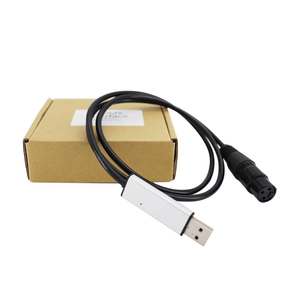 USB zu DMX Interface Adapter Bühne Licht Controller Konverter LED DMX512 Computer PC Bühne Beleuchtung Controller Dimmer Kabel