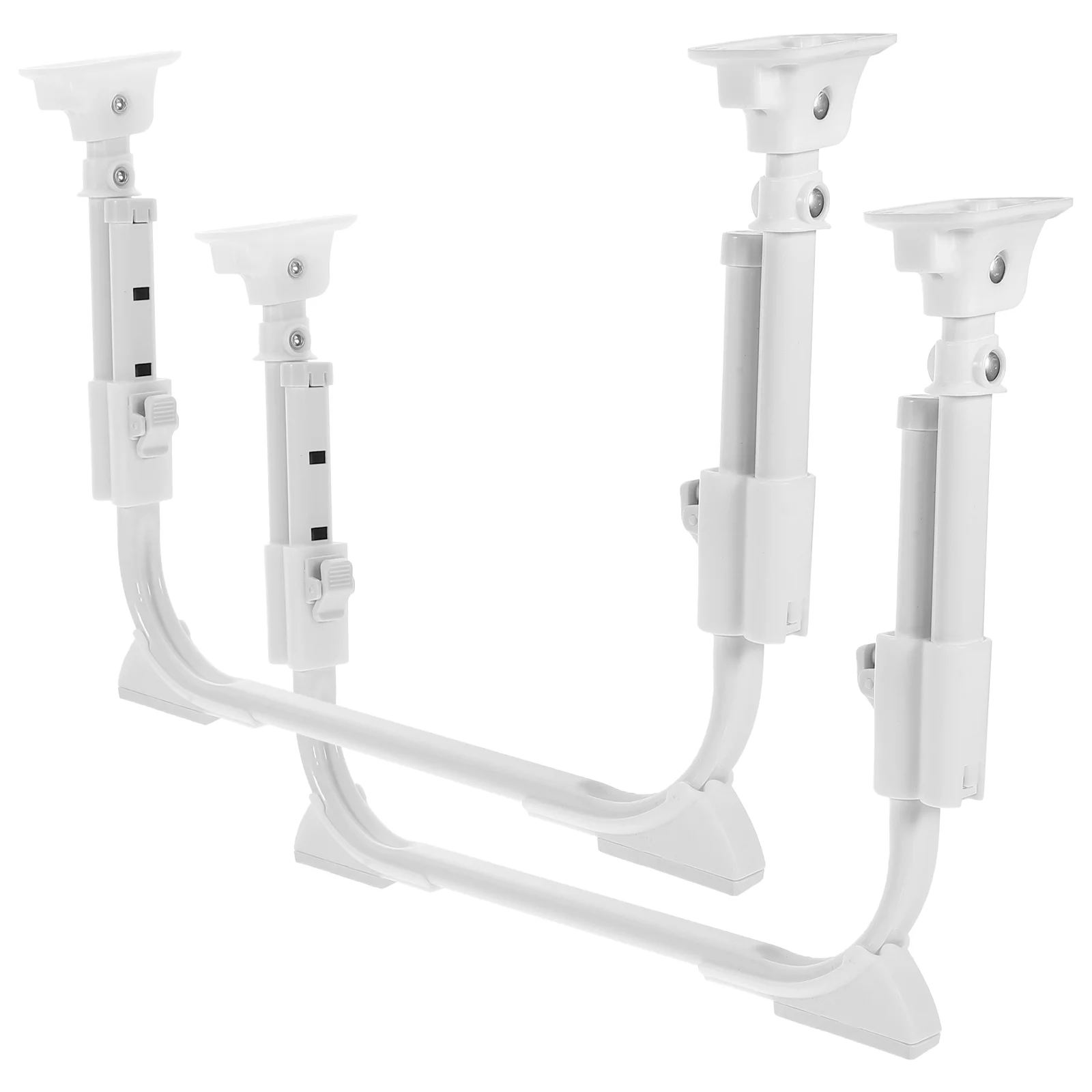 Adjustable Height U Shaped Desk Legs Replacement Bed Table Legs Self Locking Folding Furniture Parts Sturdy Metal Supports