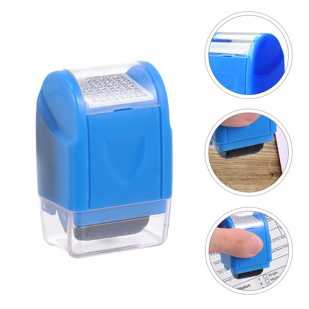 Privacy Policy Roller Protection Stamps Garbled Identity Guard Seals Wide Plastic Office Hand-held Security