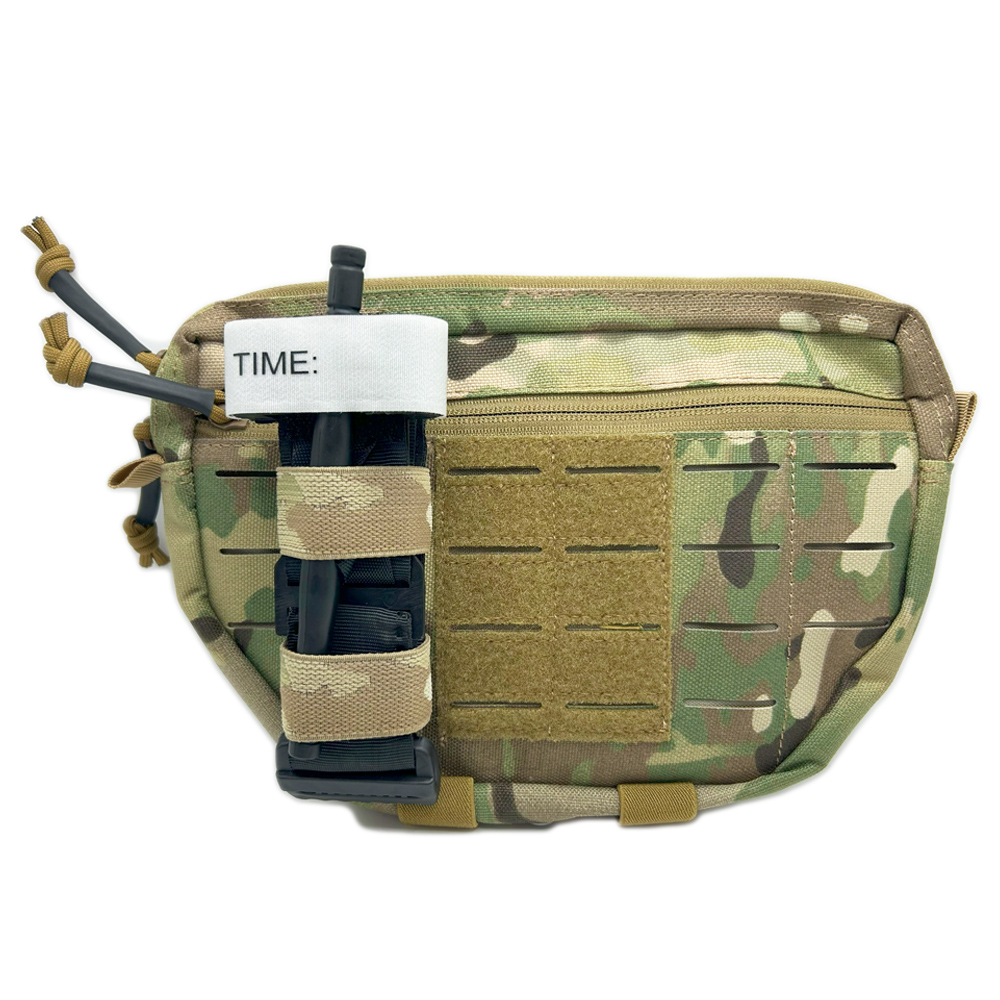 戦術的な止血帯ホルダー止血帯ストラップ MOLLE 止血帯ホルダーキャリアファスナー TQ 保持ポーチ狩猟アクセサリー
