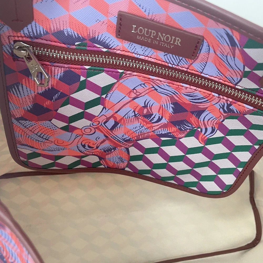 LOUP NOIR ใหม่สตรี Tote กระเป๋าคุณภาพสูงขนาดใหญ่ความจุกระเป๋าถือหญิงไหล่ผู้หญิง Noir กระเป๋าคุณภาพสูง Casual Totes Sac
