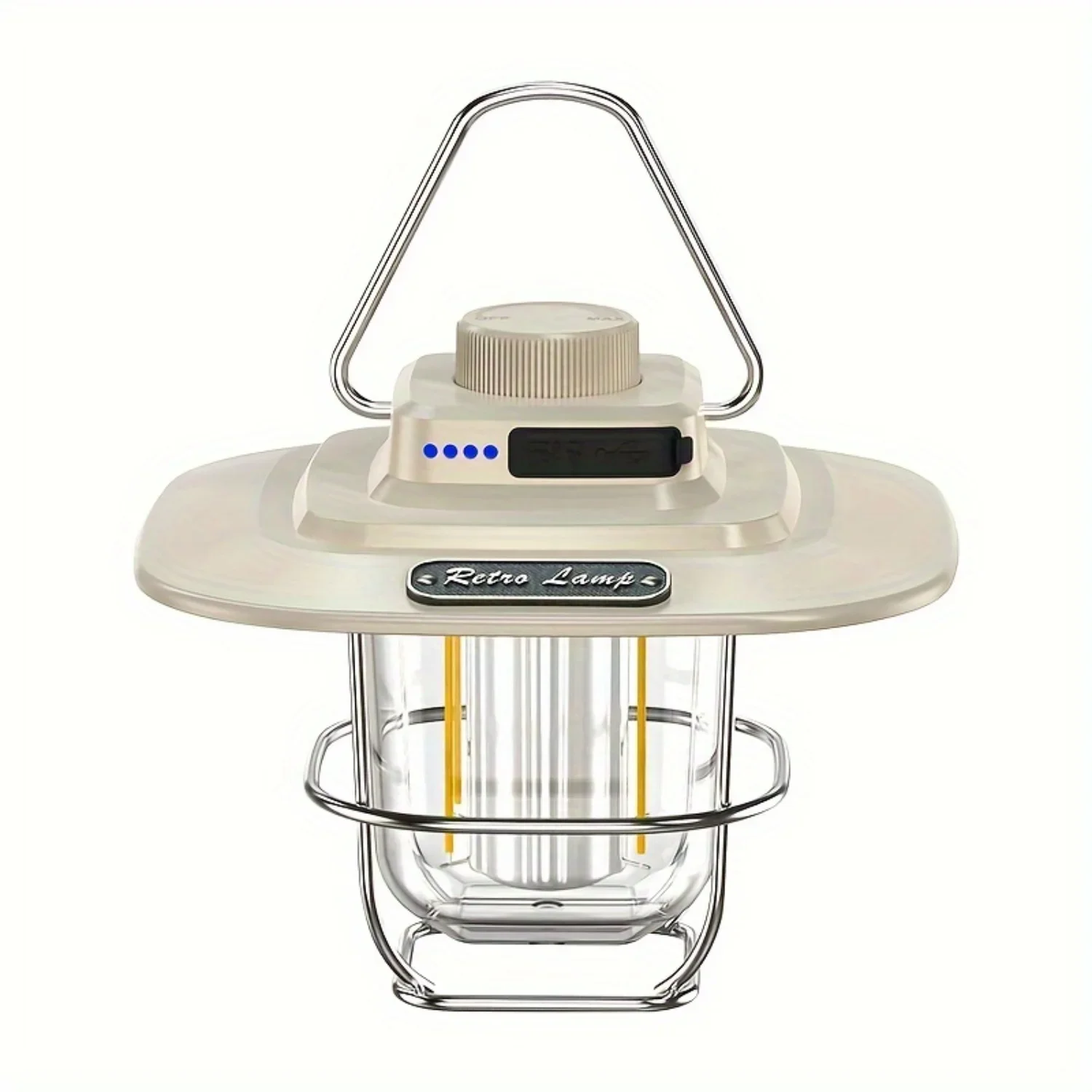 Lentera Berkemah LED 1200LM Ultra Terang, Senter Isi Ulang - Dapat Diisi Ulang, Portabel Dengan 3 Mode & SOS & Pemadaman Listrik Eme