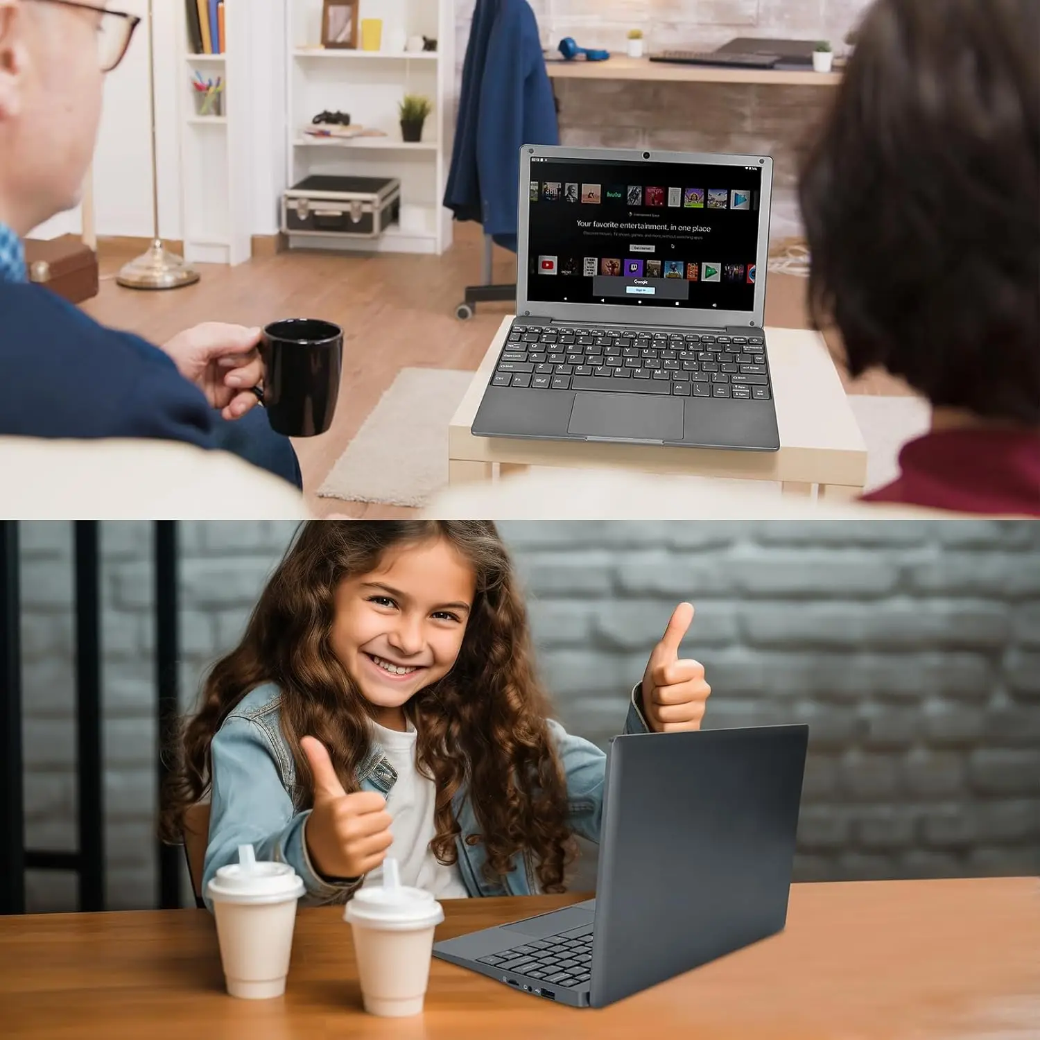 Windows 11 Laptop para Crianças e Mulheres, Notebook, Computador, Intel Celeron, N4020, Aprendizagem, Netbook, 8GB, 128GB, 10,1"