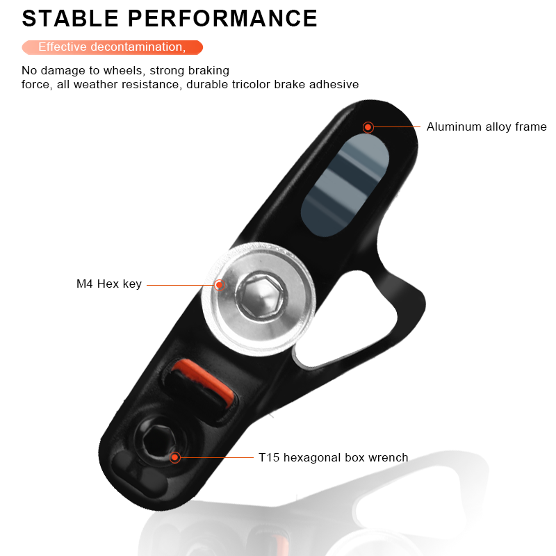 Pastillas de freno de bicicleta de carretera RIDERACE para llanta C freno CNC soporte de freno en V zapatos bloque de goma accesorios de ciclismo duraderos