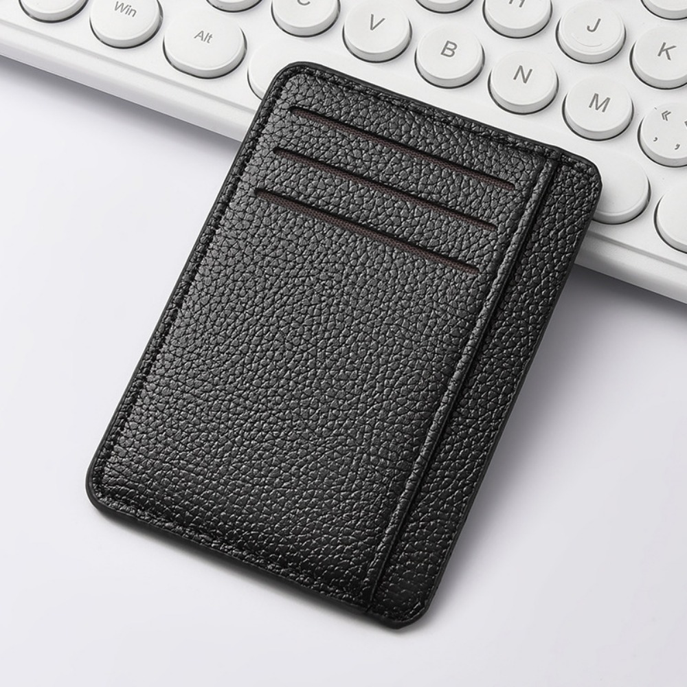 Portafogli da uomo sottili e minimalisti con tasca frontale Porta carte di credito con blocco RFID Portafogli portatili in pelle