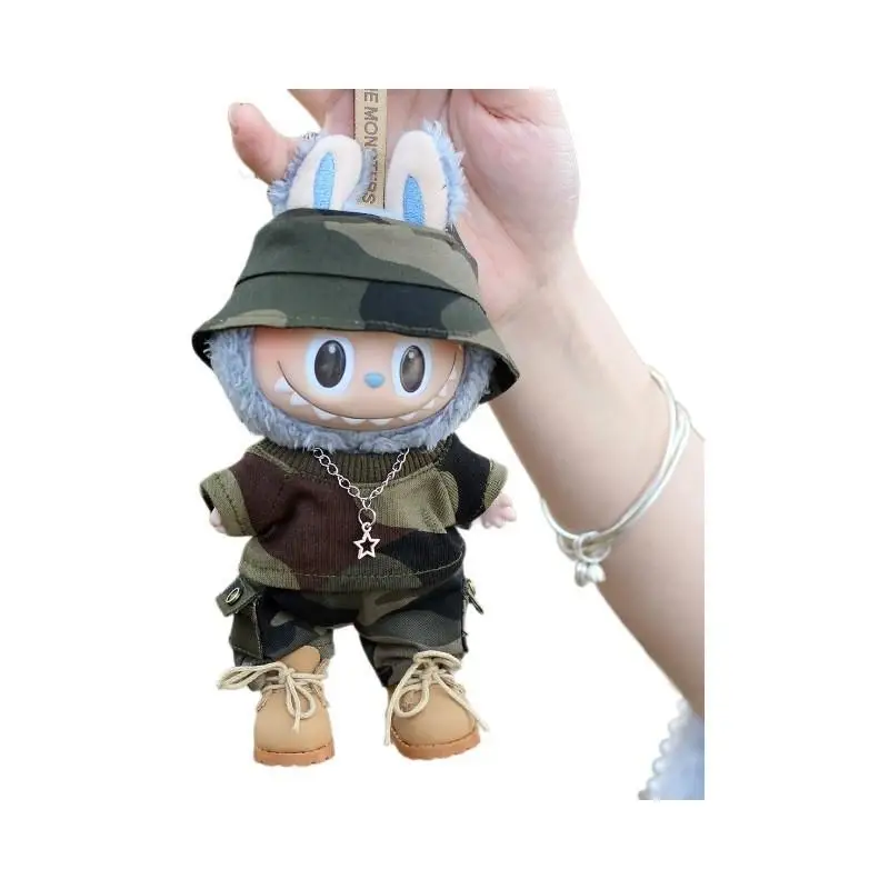 Одежда Labubu, аксессуары для корейской одежды, Ropa Labubu 17 см и хлопковый кукольный костюм 10 см, одежда