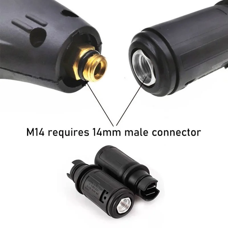 1pc Adjustable High Pressure 0° To Angle Fan-shaped Washer Nozzle Sprayer With 1/4" Quick Plug Connect 3000 PSI Garden Tool Part
