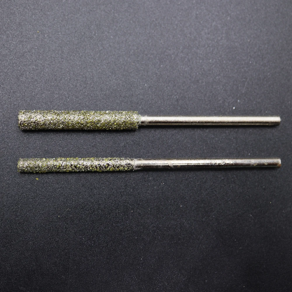 5 ชิ้น 46 #   Shank 4 มม.5 มม.บด Burr 80 มม.-ยาวบด Bits หินโลหะ Peeling Point เพชร Burr ตัด Bits