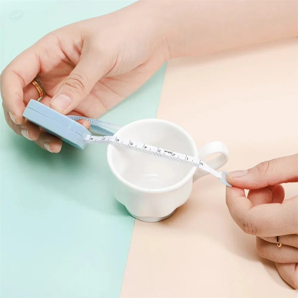 Fita métrica portátil de 1.5m, régua de medição de joias pequenas para perda de peso, medição corporal médica, medida de alfaiate, roupas, cintura