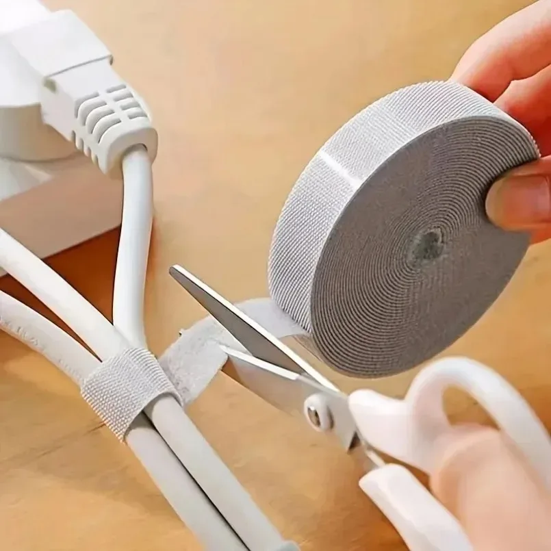 Organizador de cables para gestión de cables: cinta enrolladora de cables de 1/5M para auriculares, cables de ratón y cables de dispositivos (iPhone, Xiaomi, Samsu