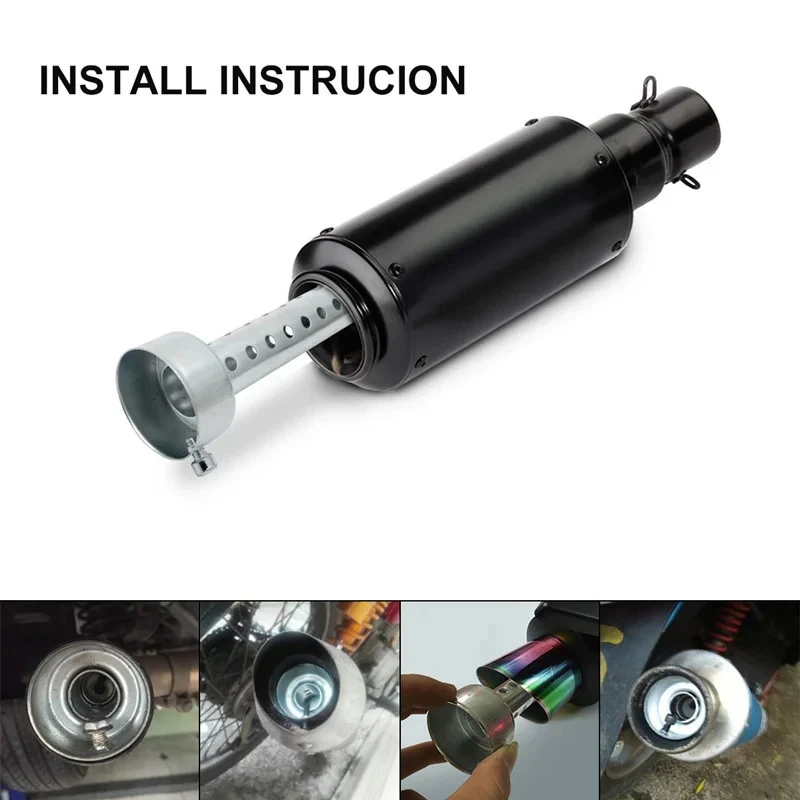 Universal Motorrad 35mm 42mm 45mm 48mm 60mm DB Killer Auspuff Kann Schalldämpfer Einsatz Schallwand DB Killer Schalldämpfer Edelstahl