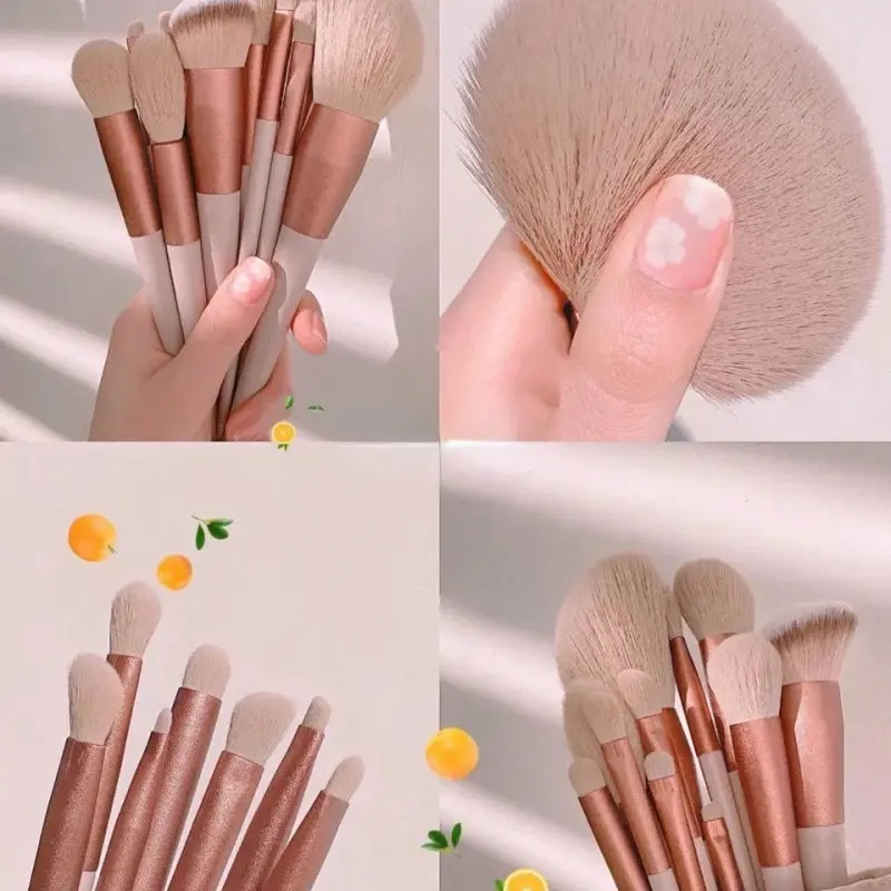 13 stks/partij make-upborstels set Oogschaduw Foundation Vrouwen Cosmetisch Poeder Blush Blending Beauty Make-Up Tool