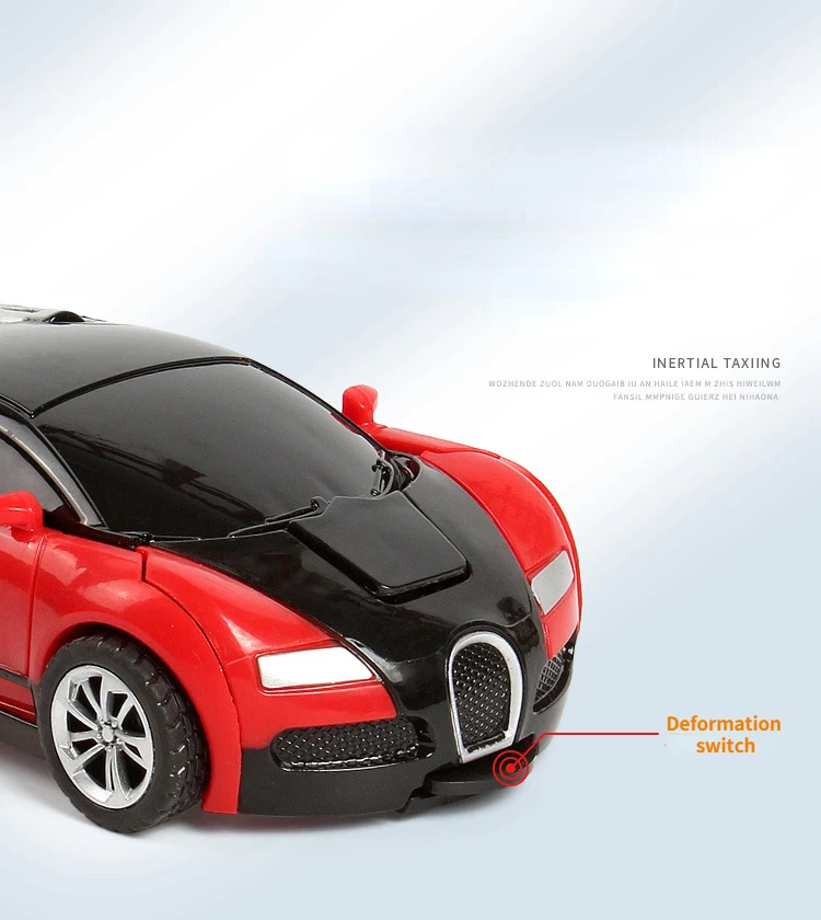 Onekey Robô de deformação automática de colisão, presente para menino, carro de brinquedo de forma dupla, pai, filho, modelo interativo