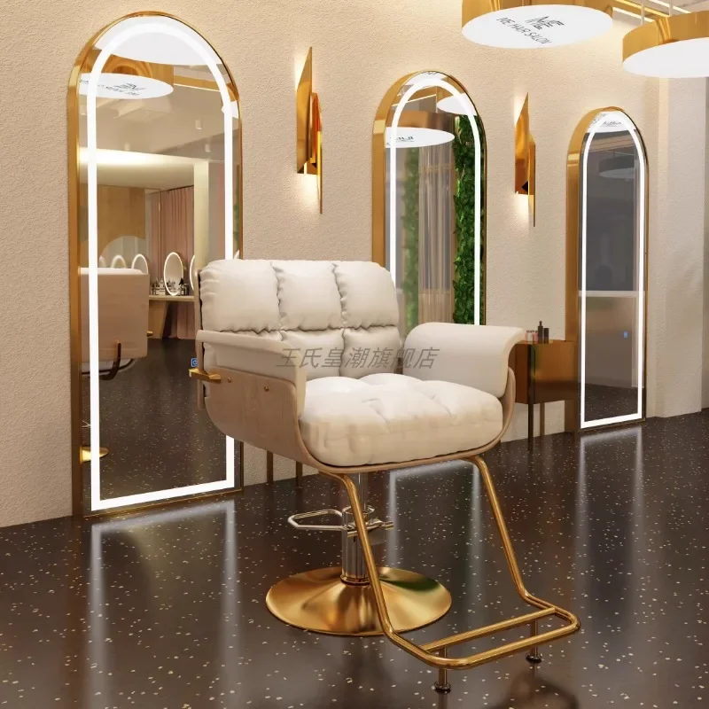 Silla reclinable de lujo para peluquería, sillón con champú, ajustable, para tatuaje y belleza
