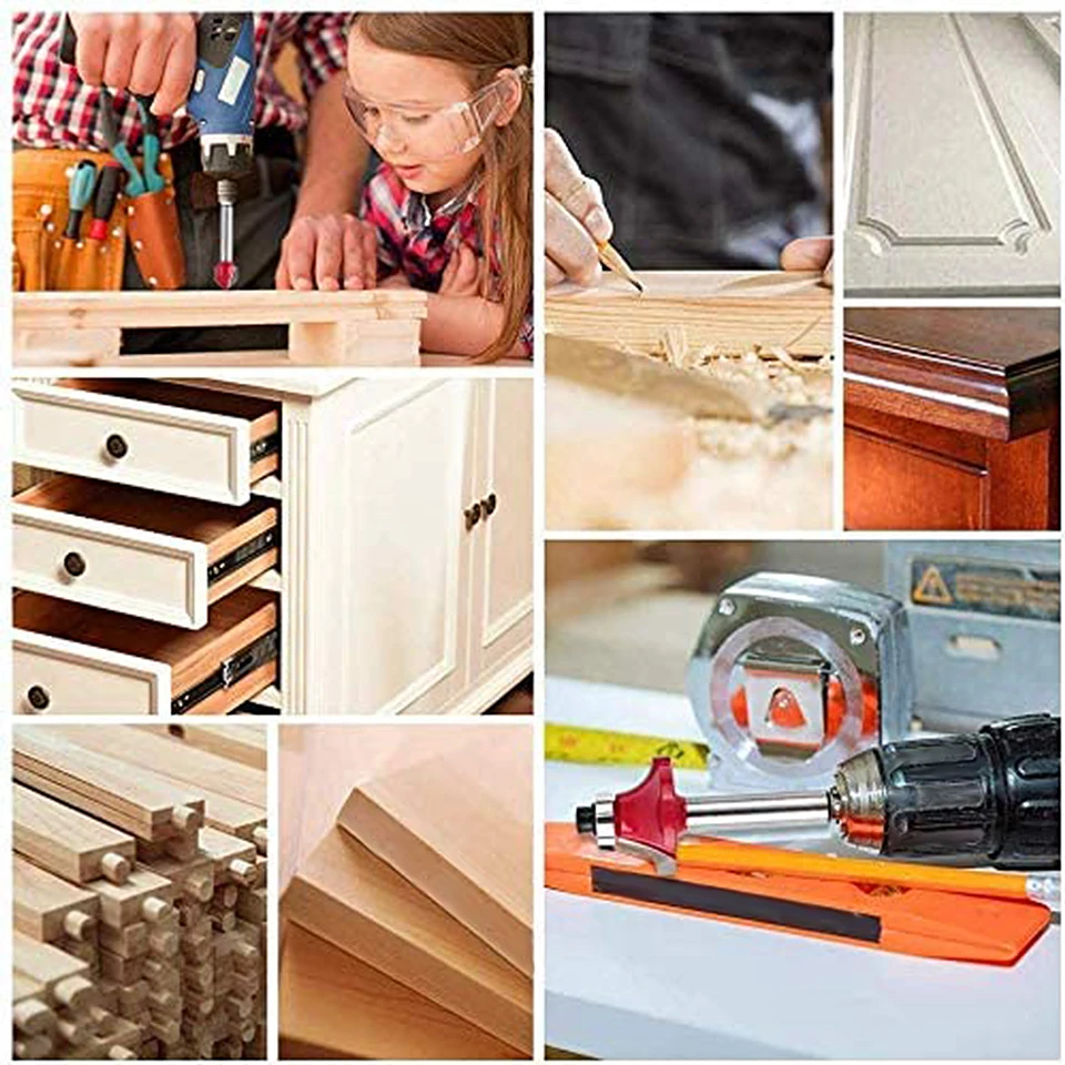 15-teiliges Fräser-Set für Holzfräser, Holzbearbeitung, elektrischer Trimmer, Holzfräsen, Gravieren, Schlitzen, Trimmmaschine