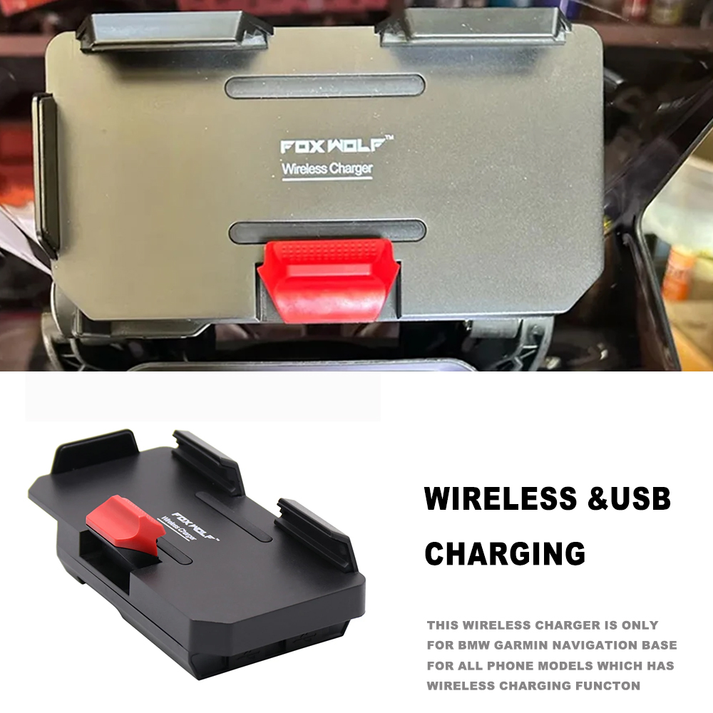 Для BMW R 1200/1250 GS Adventure LC F 750/850 GS F900R мотоциклетный навигационный кронштейн для мобильного телефона с беспроводным зарядным устройством