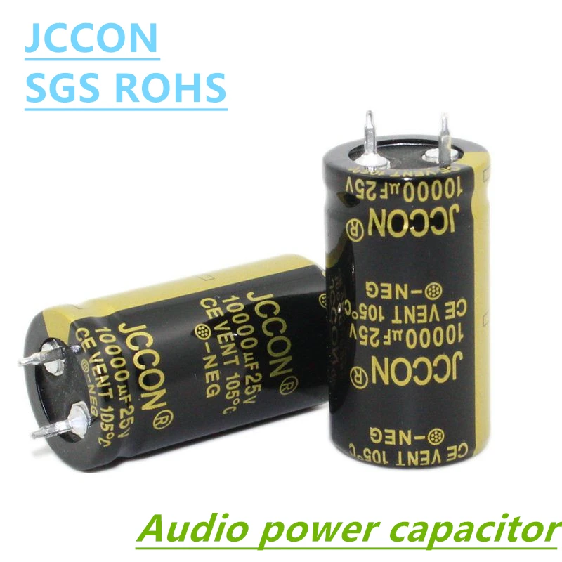 2 шт. JCCON аудио электролитический Capa25V 35 В 63 В 80 В 100 В 200 В 250 В 400 В 450 В 3300 мкФ 4700 мкФ 6800 мкФ 10000 мкФ 15000 мкФ 22000 мкФ 47000 мкФ