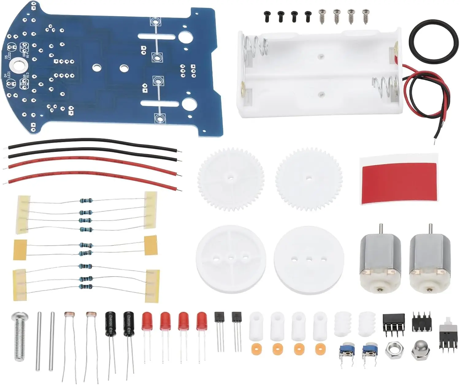 Kit electrónico DIY D2-5 línea de seguimiento inteligente conjunto de Motor Tt de coche piezas de automóvil de patrulla inteligente nuevo 2025 para llegada alta