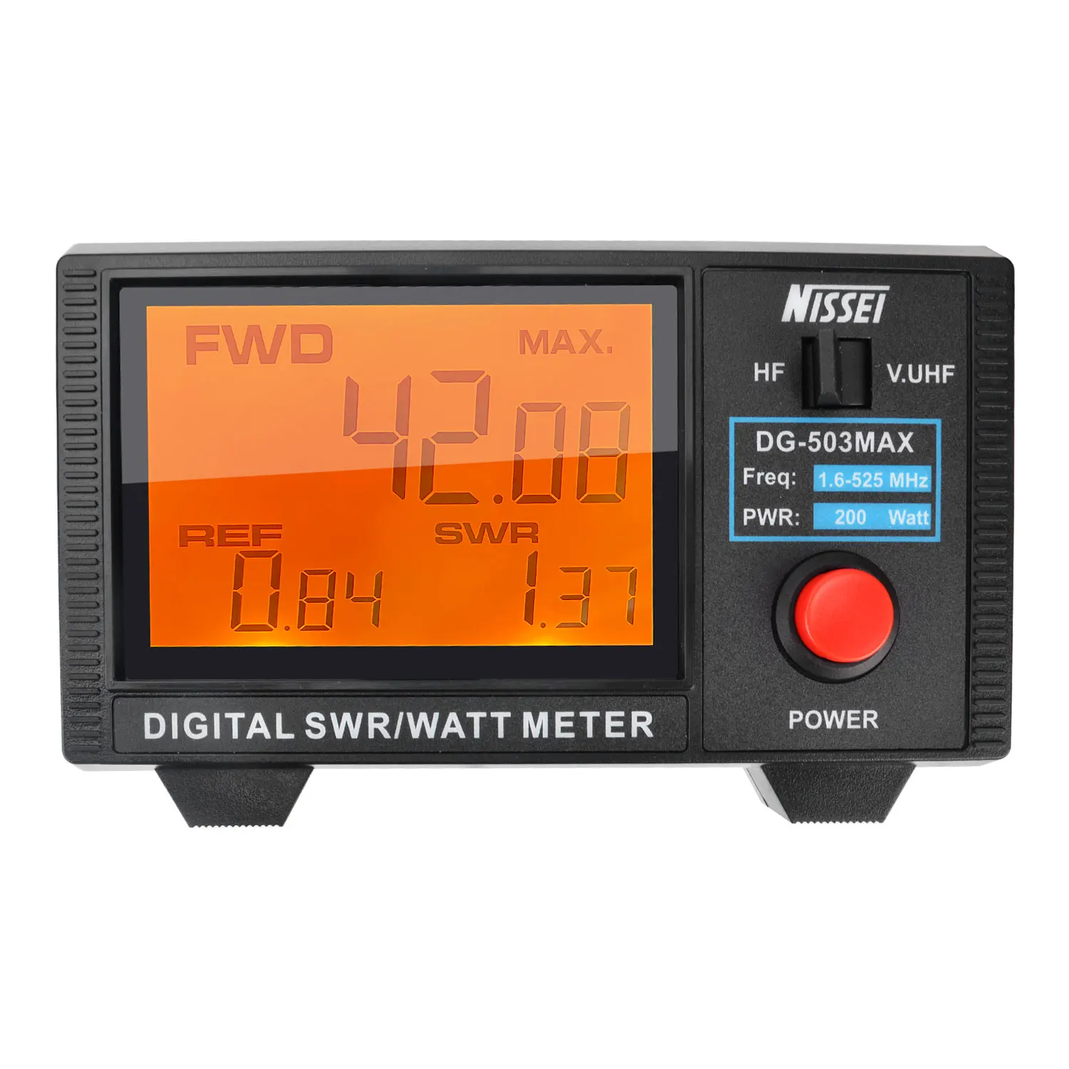 NISSEI DG-503MAX DMR/SSB/AM HF 1,6-60 МГц и V.UHF125-525 МГц 200 Вт Walkie Talkie Цифровой КСВ Ваттметр DG-503 MAX