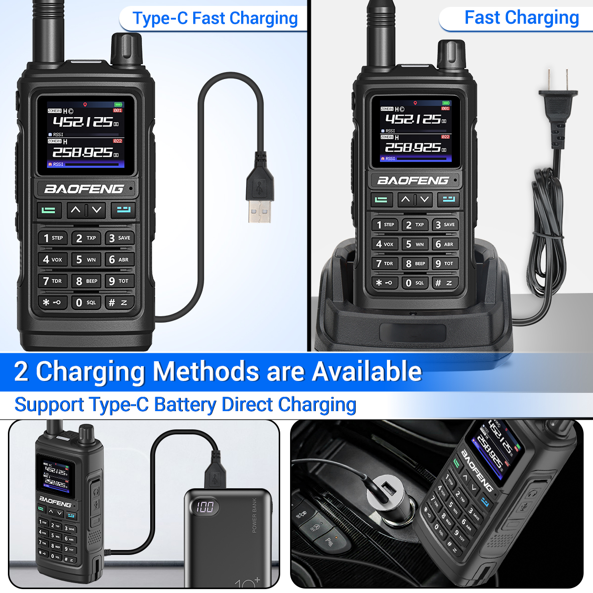 Baofeng UV-17 Pro GPS Walkie Talkie Air Band Long Range Wireless Copy Frequency Type-C Charger UV K5 UV-5R Ham Two Way Radio
