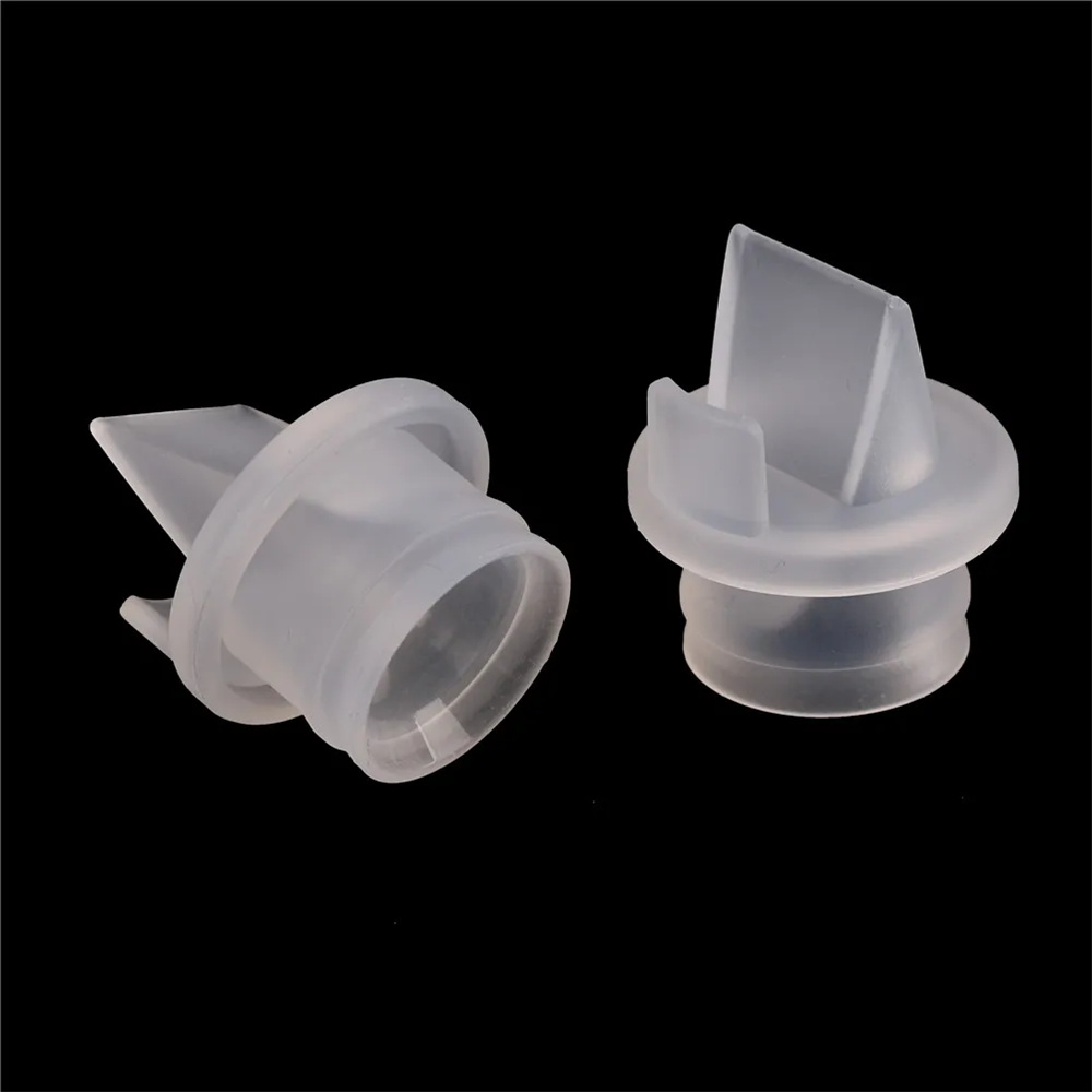 Piezas de extractor de leche con válvula de pico de pato, accesorios de bomba de pezón de alimentación de bebé de silicona, válvulas de repuesto para extractor de leche, 2 uds.