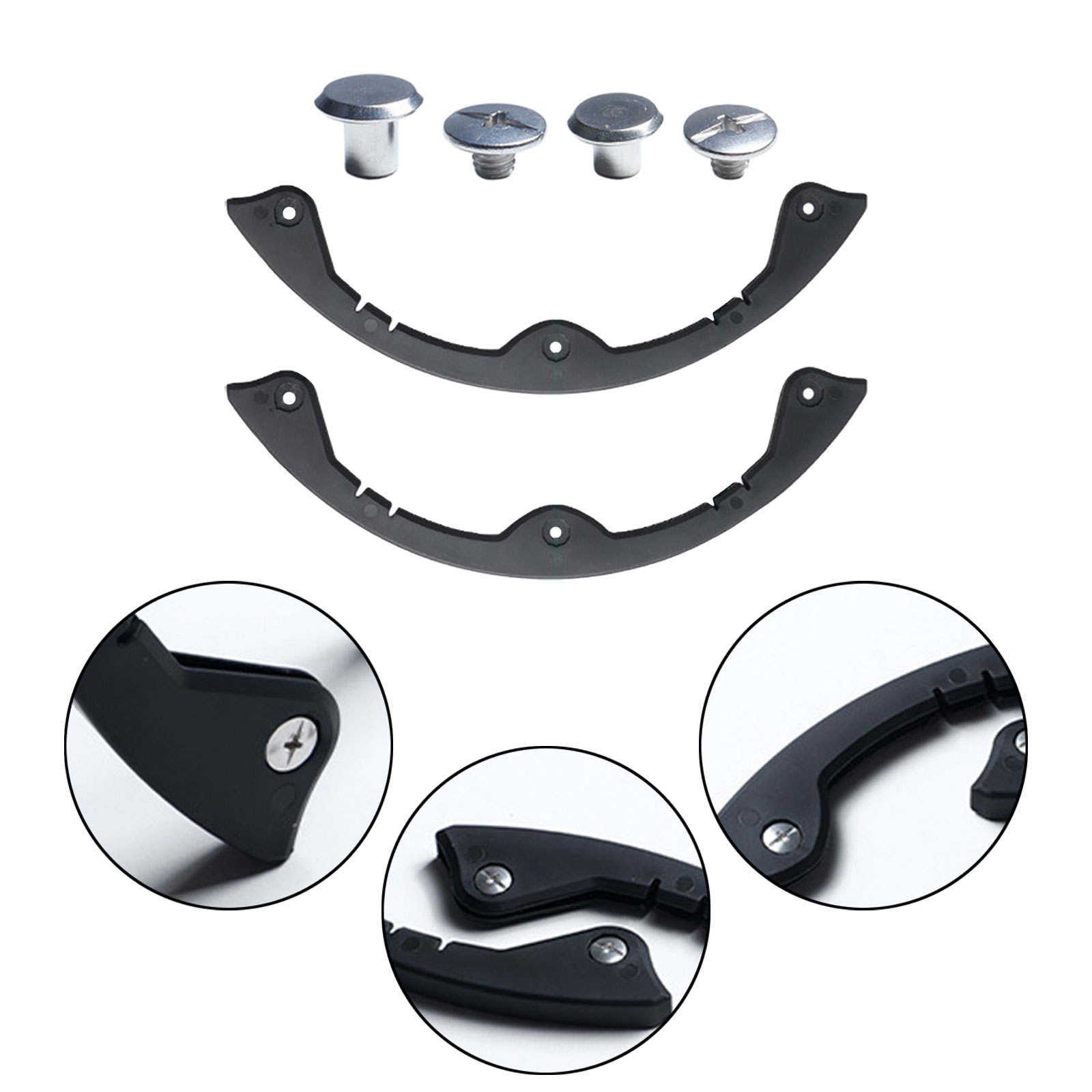 2Pcs Skateboard Deck Guard Protectors, Deck Edge Protection Cover, Board Nose Guard and End Guard for Standard Skateboard